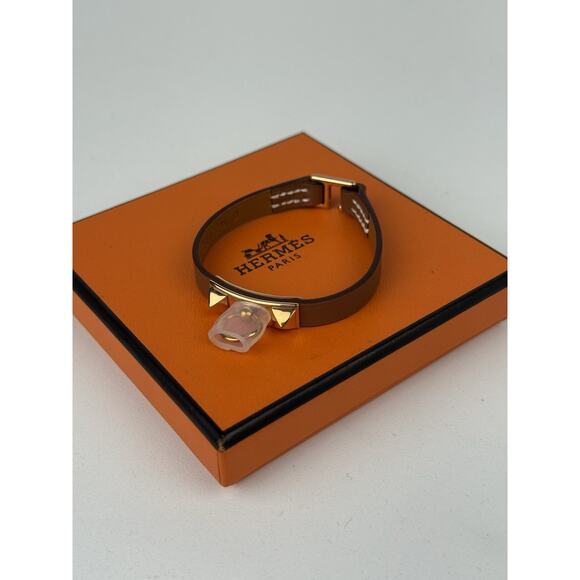 Hermes Mini Rivale Bracelet T2 Gold - Picture 1 of 5